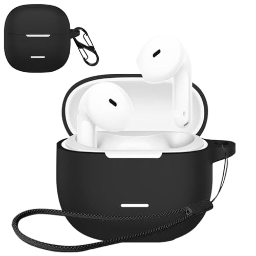 HVUYAL�P�[�XFor Xiaomi Redmi Buds 8 Active�Ή� �P�[�X �����h�~�p�̃t�b�N�𓋍ڂ��� �y�� �L�Y�h�~ �h�o �����ɂ��� �_�炩�ȃV���J�Q���̃X�|�[�c�N�[���ȃf�U�C�� �Ռ� �z�� �X���� �\�t�g �P�[�X�J�o�[ �����h�~��