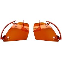 Side Wings Wind Air Deflector Fairing Fit for Harley 2024-2026 CVO Road Glide ST FLTRXSTSE 2024-2026 Road Glide FLTRX 2023-2025 CVO Road Glide FLTRXSE (Orange)