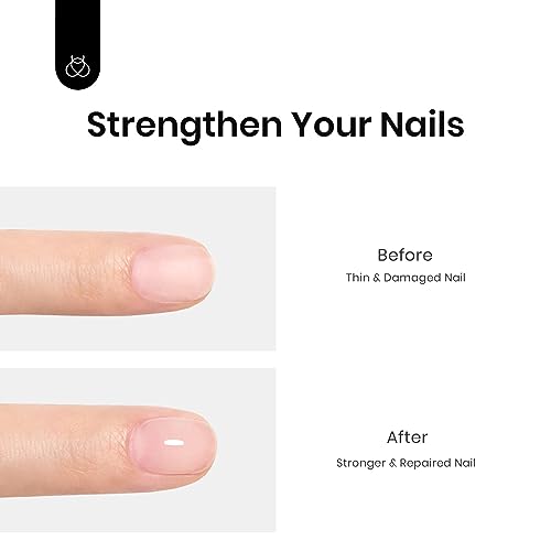 Image of Beetles Gel Top Coat & Clear Rubber Base Gel Polish Set, 2Pcs 15ml Top Coat Nail Polish and Clear Nail Polish Soak Off UV LED for Nail Art Long Lasting DIY Manicure Use Gifts for Women