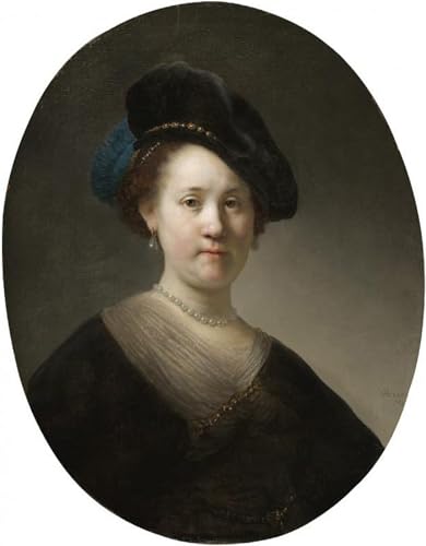 Impression toile Rembrandt Van Rijn tableau de maître salon de luxe 60x90