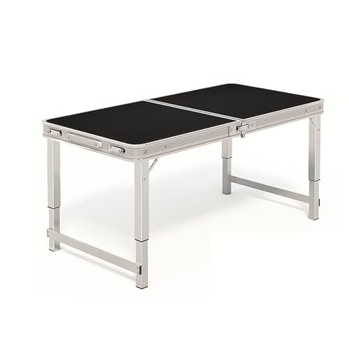 Tavolo pieghevole leggero e regolabile – Tavolo portatile da esterno per campeggio, tailgating e barbecue – facile da installare e design elegante