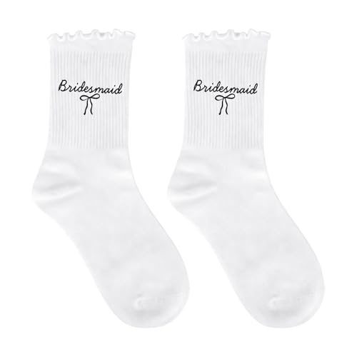 Calcetines de damas de honor para decoración de regalo nupcial y detalles de boda