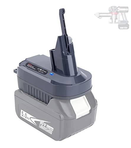 Epowon V7 V8 Battery Adapter Compatible with Makita 18v Lithium Battery Converted to Replace for Dyson v7/V8 Battery Works with V7/V8 Series Vacuum Cleaners Animal Absolute HEPA Adapter