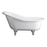 Barclay ATS60-WH-CP Acrylic Slipper Tub with Exterior, 60