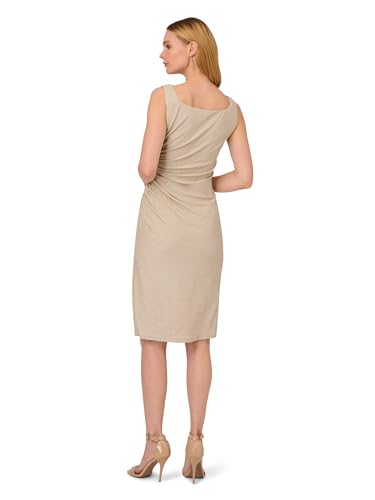 Adrianna Papell Women's Metallic Knit Midi Dress2
