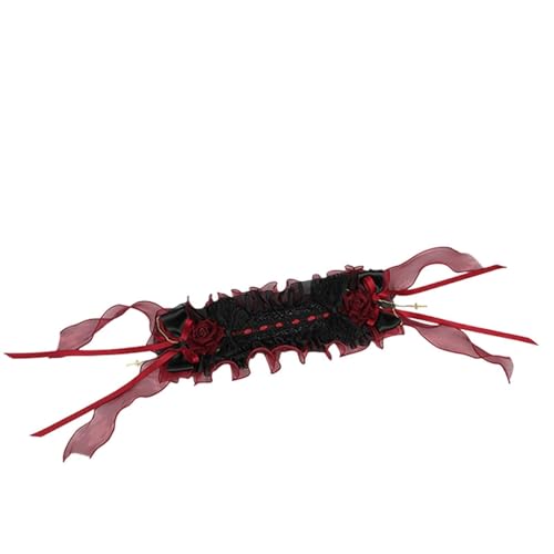 Bandeau en dentelle fine pour enfants et grand nœud chic