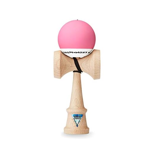 KROM Kendama POP Pink – Flawless Balance – Strong and Durable – Enhanced Cognitive Skills – Improved Balance, Reflexes, and Creativity – Kendama Model Pro Made For Beginners and Experts