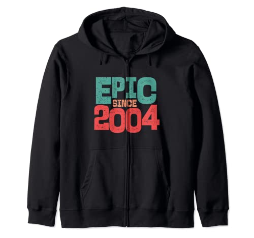 Epic desde 2004 18 cumpleaños niños niñas nacidas en 2004 Sudadera con Capucha