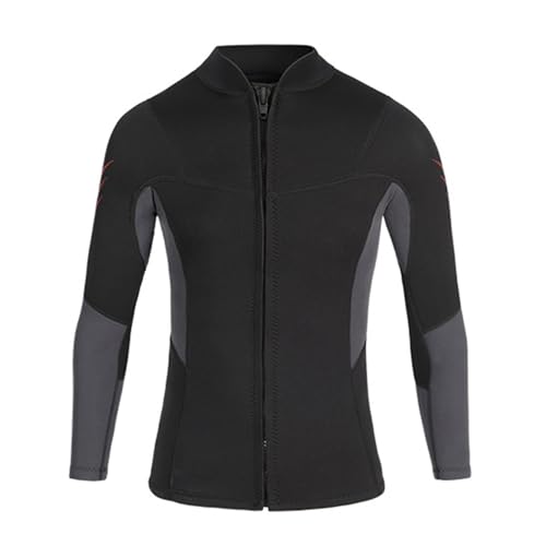 Chaqueta de buceo 3mm para hombre y mujer, manga larga con cremallera frontal, traje térmico para protección contra frío, sol y medusas miniatura 1