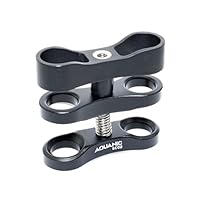 Nitescuba 2,5 cm Standard-Kugelklemmenhalterung, Lange Kugelklemmen-Halterung, 360°-Clip-Adapterhalterung für Unterwasser-Tauchlichtarm-Tablett (1Pc SC02-B)