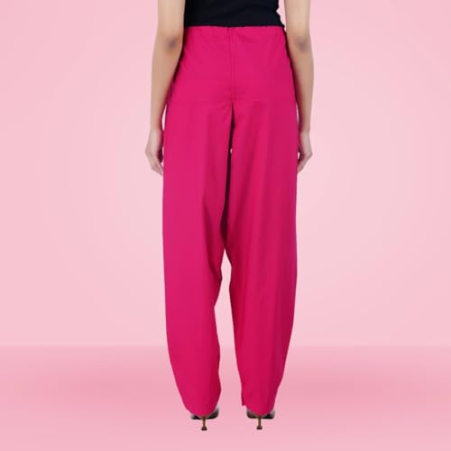 Image of Happy Bunny Salwar Pant - Modern Style Pure Cotton for Women - Ethnic Semi Patiala Trouser - Office,Home - All Day Comfort Wear with Drawstring