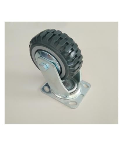 Roues pivotantes antidérapantes de 5 pouces avec roulements doubles - 3