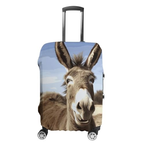 Funny Donkey Printed Luggage Cover Protector, Fits 18-32 Inch Luggage