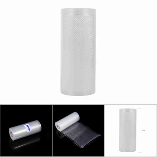 Lebensmittelsparbeutel, 4 Größen, Vakuumierbeutel, einzigartige mehrschichtige Konstruktion, Rollen zur Lebensmittelaufbewahrung für die Zubereitung von Mahlzeiten oder Sous Vide (12cmx500cm)