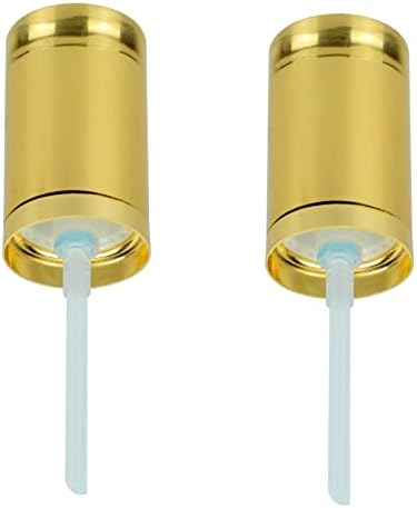 2 Pcs Foundation Pump Fit for Estee Lauder Double Wear MakeUp Foundation Bottles Control Cosmetic Liquid Quantity Instead of Wasting (Gold)