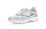 Gabor Damen Low-Top Sneaker, Frauen Halbschuhe,Wechselfußbett,Women's,Lady,Ladies,Halbschuhe,straßenschuhe,Weiss/ltgrey/Pino k,39 EU / 6 UK