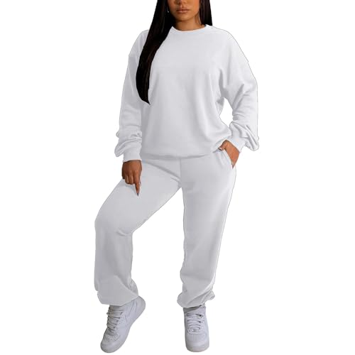 Nimsruc Two Piece Outfits For Women Sweatsuits Sets Casual Long