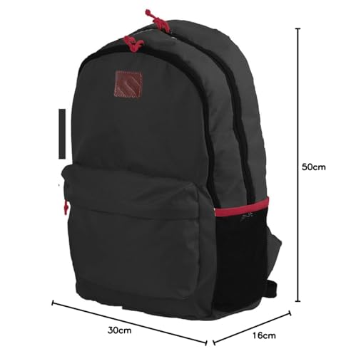 Mintra Unisex School Backpack 3 Pocket Large, Dark Grey 20 L (50 X 30 X 16 Cm)