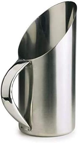 Miniatura 3 de Recogedor de alimentos para mascotas, acero inoxidable, acabado mate, 1.5 tazas, para croquetas secas para perros de 12 onzas