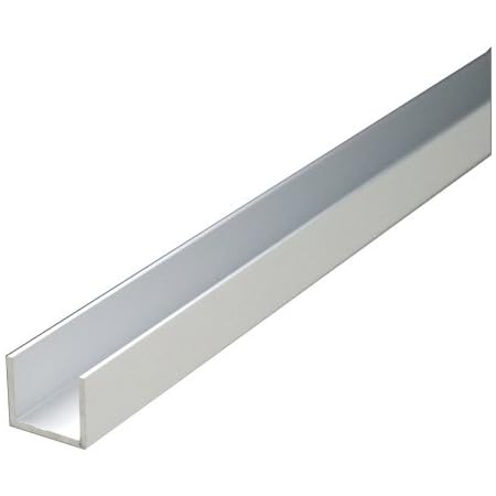Amazon E Kanamono アルミチャンネル 1 0x12 内寸10 X10x3640mm 10mm 10mm アルマイトシルバー 棒