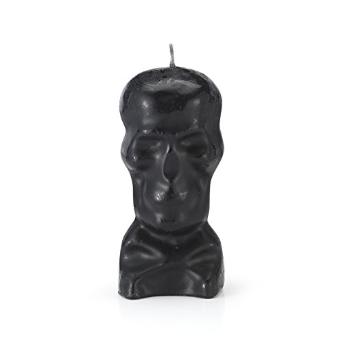 Bougie crâne noire haut de gamme signée The Original Candle Company aux finitions soignées