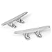 JT-HLM 2PCS Boat Cleat Open Base Boat Cleat,4 Inch Dock Cleat Mooring Rope Cleat Stainless Steel Yacht Kayak Accessories, silver