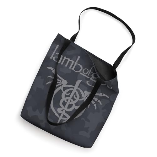 Bolso tipo tote con logo alado de Lamb of God y estampado camuflaje miniatura 2