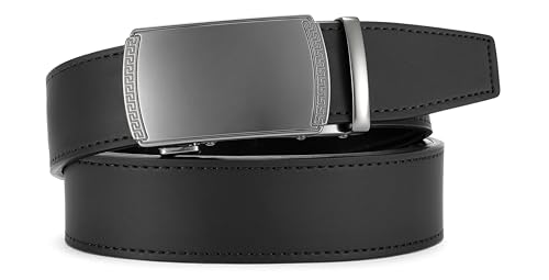 Image of CHAOREN Mens Belt Leather Ratchet Belt - Customizable Fit, Effortless Style (35mm)