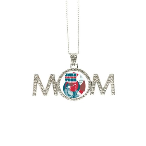 Collier musique maman en argent - Pendentif note musicale élégant pour la fête des mères