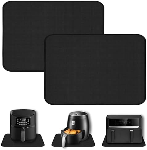 Heat Resistant Mats for Countertop, 15x18in Heat Resistant Mats for Air Fryer, Heat Resistant Grill Mats, Kitchen Countertop Protector for Air Fryer, Oven, Coffee Maker, Microwave, Toaster, 2PCS