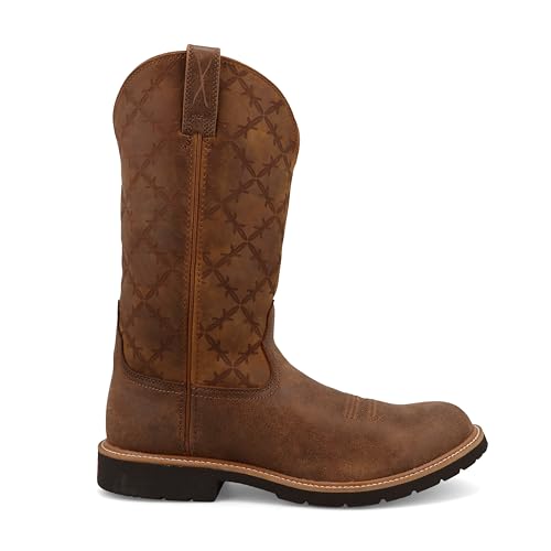 Image of Twisted X Men's 12 inch Tech X Boot, Wide Square Toe with CellStretch and Tech X