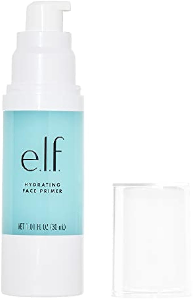 e.l.f. Hydrating Face Primer, Makeup Primer For A Flawless, Smooth Canvas, Infused With Grape, Vitamins A, C, & E, Vegan & Cruelty-Free, 1.01 Oz