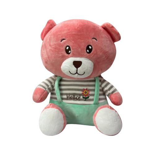 Image of ADORA Hooded Teddy Bear Soft Toy - Kawaii Plushie for Kids, Cute & Huggable Baby Plush Toy, Lovable Gift for Boys & Girls, Ideal for Birthdays & Special Occasions (Teddy Green)