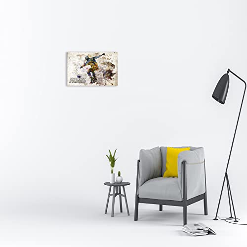 Skateboarding Wall Art Prints - Sports Motivational Wall Art Canvas Inspirational Quote Skateboarding Posters Wall Decor For Men Kids Teenagers - Skateboarding Poster Set For Bedroom Man Cave - Skateboarding Wall Decor - Skateboarding Boys Bedroom Decor (Skateboarding, 16"Wx24"Hx1Pcs) #TOP2