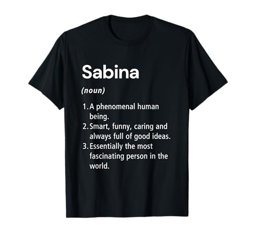 Sabina Definición de nombre Diccionario divertido Camiseta