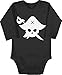 Shirtracer Baby Karneval und Fasching Kostüm - Pirat Kostüm Fasching - 12/18 Monate - Schwarz - piratenkostüm - BZ30 - Baby Body Langarm