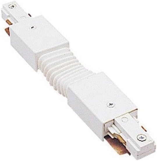 WAC Lighting J2 Track 120V Straight I-Connector to Join Two Tracks Together for J2 Style 2-Circuit Track Systems in Black