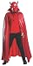 Rubie's Men's Scream Queens Deluxe Red Devil 3/4 Mask and Cape Set, Standard