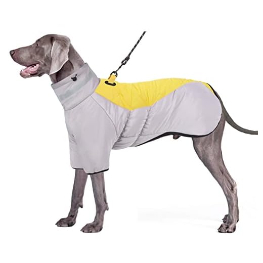 Oslueidy Abrigo para Perros,Ropa de Invierno para Mascotas Chaqueta Reflectante para Cachorros Ropa para Schnauzer a Prueba de Viento Traje de Nieve cálido para Perros con Velcro DIY