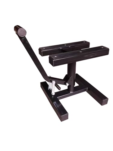 Taurus Legend Dirt Bike Lift Stand, H-Shape Top Platform, Height Adjustable 25-45cm, 160kg Load Capacity