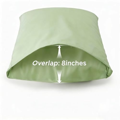 Image of 100% Cotton Percale Sheets Queen Size - 200 Thread Count, Breathable & Crisp Cool, Deep Pocket up to 17 inch Fitted Sheet, 4-Piece Bedding Set Hotel-Luxury Feel Bed Sheet Set (Green Frond, Queen)
