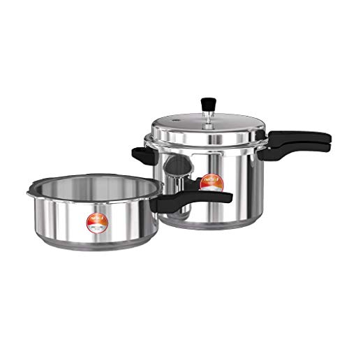 Buy Nolta Hamaara Inner Lid and Outer Lid Variants Available Aluminium Pressure Cooker, 5 Litres