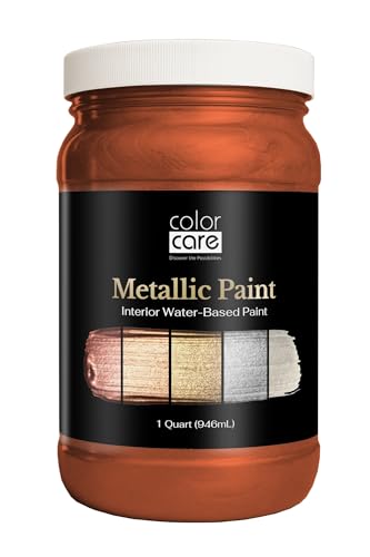 COLOR CARE Metallic Paint – Satin Copper, 1 Quart (Pack