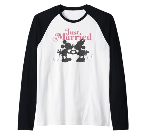Mickey Minnie Just Married t-shirt raglan pour votre voyage de noces magique