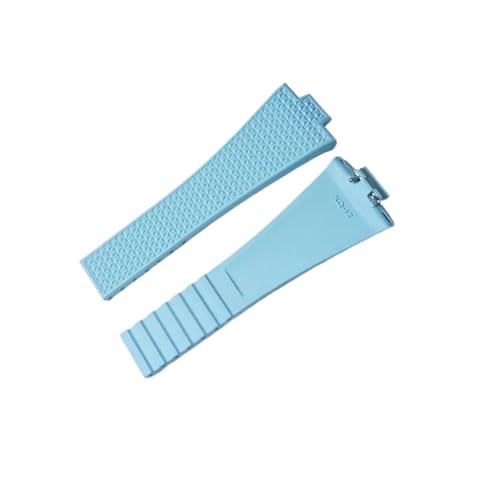 [ȓX] FKMo[i Tissot PRX T1374007 A/410A CTS \fUC NCbN[XXvOo[(Sky Blue,12MM_SILVER BUCKLE)