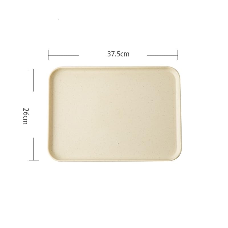 Bandeja Bandejas Decorativas Rectangular Grande for el sofá de la Sala de Estar del hogar, Ideal for Colocar Agua, té, Fruta de plástico y Plato de Cena. Organizador De Escritorio