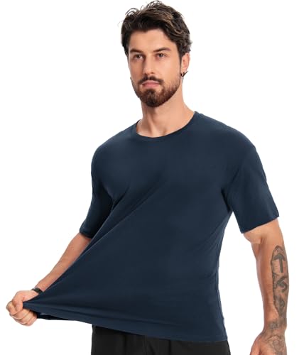 Little Beauty 6 Pack T Shirts for Men Cotton Crew Neck Short Sleeve T-Shirts Breathable & Moisture Wicking Tee2