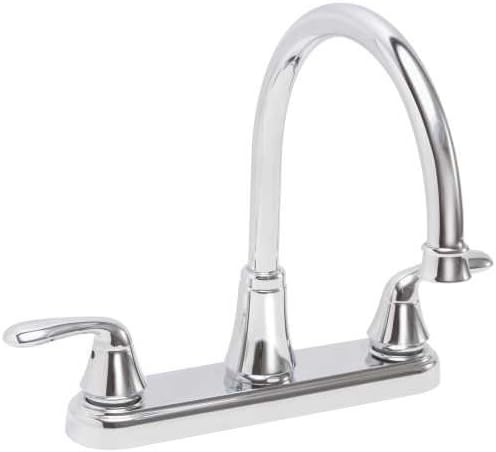 Premier Faucet 2495812 Waterfront Kitchen Faucet with Two Handles, 1.8 Gpm, Chrome, Lead Free