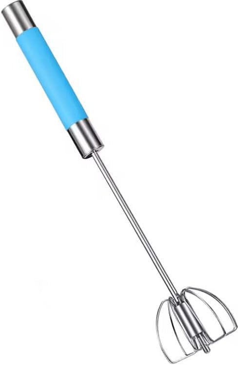 MyBru Paslanmaz Çelik Yaylı Yarı Otomatik El Çırpıcısı (Turkuaz) - Görsel 1