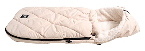 Abrigo Thermo Sherpa XL crema tipo forro polar mullido de invierno 4